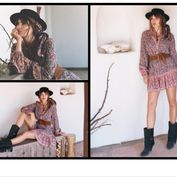 💕SPELL & THE GYPSY COLLECTIVE💕 Jasmine Playdress ~ Navy Blue Floral Small S - Picture 3 of 11